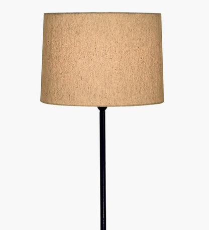 Homesake® Modern Floor Lamp for Living Room Traditional Farmhouse Boho Floor Lamp Mid-Century Pole Lamp, Linen Lamp Shade Side Standing Lamps | Corner Lamp Light | Hall Bedroom Office, Pleated White