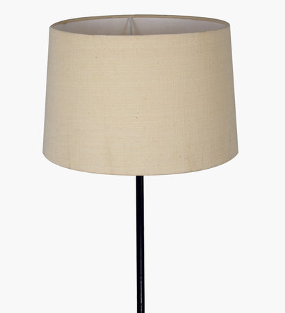 Homesake® Modern Floor Lamp for Living Room Traditional Farmhouse Boho Floor Lamp Mid-Century Pole Lamp, Linen Lamp Shade Side Standing Lamps | Corner Lamp Light | Hall Bedroom Office, Pleated White