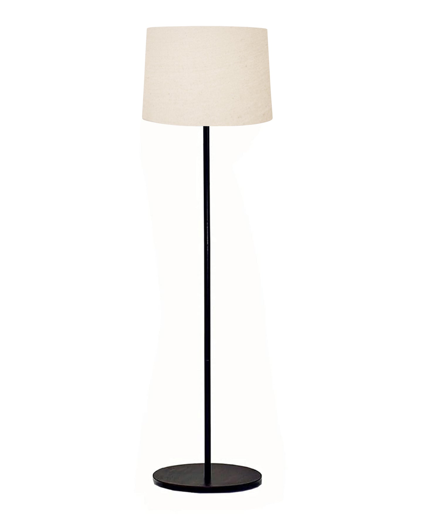 Homesake® Modern Floor Lamp for Living Room Traditional Farmhouse Boho Floor Lamp Mid-Century Pole Lamp, Linen Lamp Shade Side Standing Lamps | Corner Lamp Light | Hall Bedroom Office, Pleated White