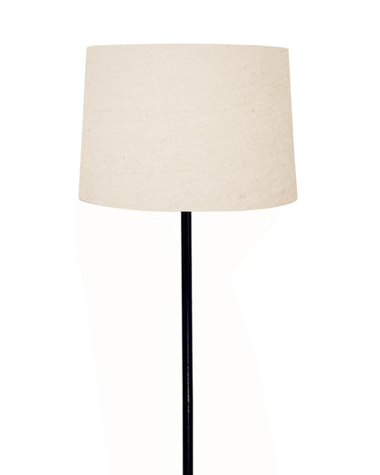 Homesake® Modern Floor Lamp for Living Room Traditional Farmhouse Boho Floor Lamp Mid-Century Pole Lamp, Linen Lamp Shade Side Standing Lamps | Corner Lamp Light | Hall Bedroom Office, Pleated White