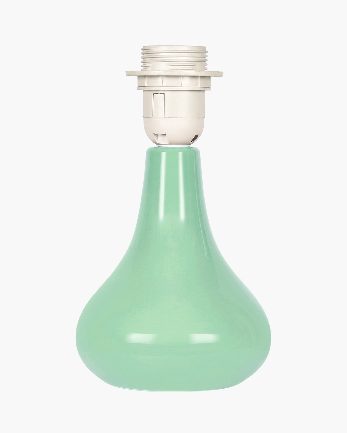 Bedside Ceramic Table Lamp, Classic Desk lamp for Living Room Bedroom, Farmhouse Nightstand Lamps Teardrop with Sage Fabric Shade