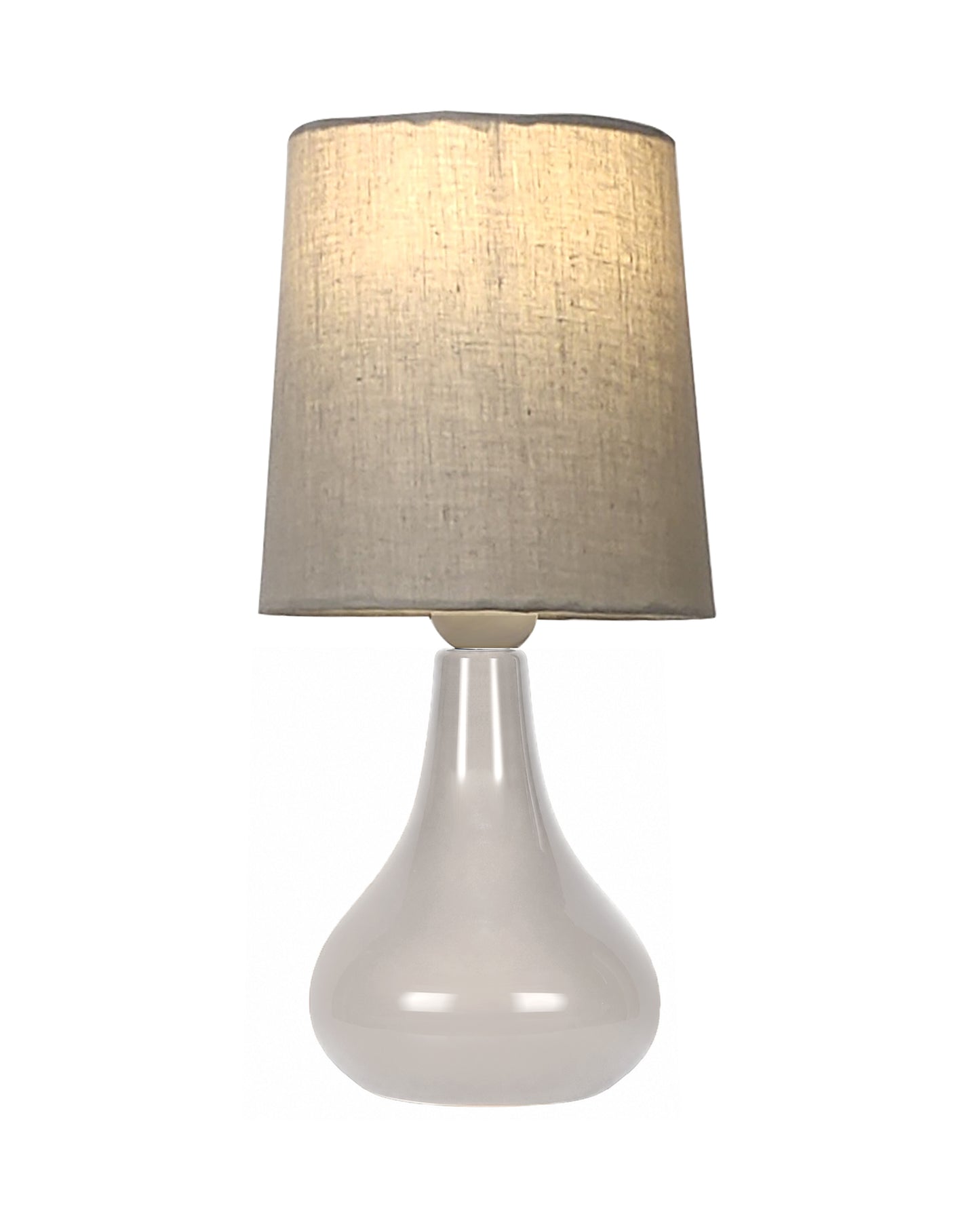 Bedside Ceramic Table Lamp, Classic Desk lamp for Living Room Bedroom, Farmhouse Nightstand Lamps Teardrop with Sage Fabric Shade