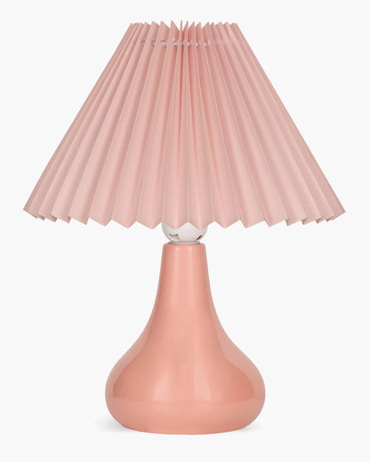 Bedside Ceramic Table Lamp, Classic Desk lamp for Living Room Bedroom, Farmhouse Nightstand Lamps Teardrop with Sage Fabric Shade