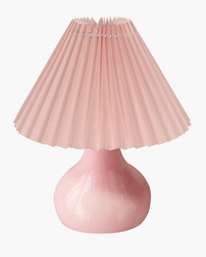 Bedside Ceramic Table Lamp, Classic Desk lamp for Living Room Bedroom, Farmhouse Nightstand Lamps Teardrop with Sage Fabric Shade
