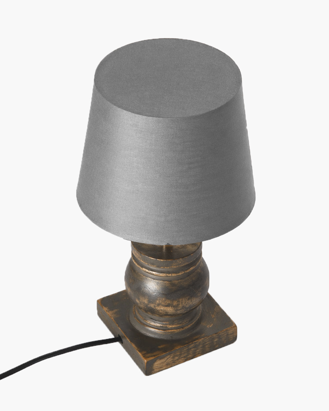 Small Table Lamp for Bedroom Living Room Simple Retro Wood Grain Farmhouse Bedside Lamps Suitable for Nightstand, Gift, Trophy