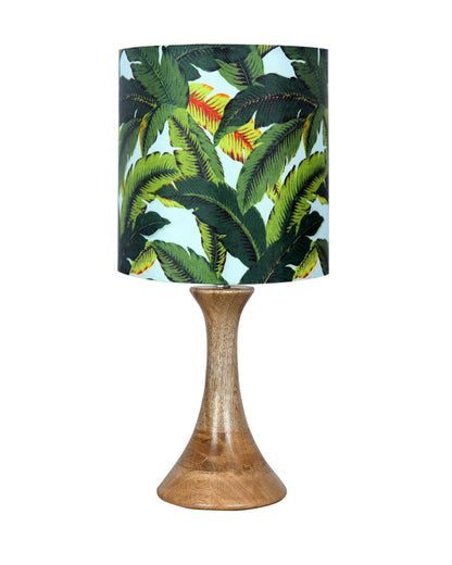 Rustic Sandbox Table Lamp Bedside Wooden Desk Lamps for Living Bedroom Study Night, House warming Diwali Gift, Fabric Shade