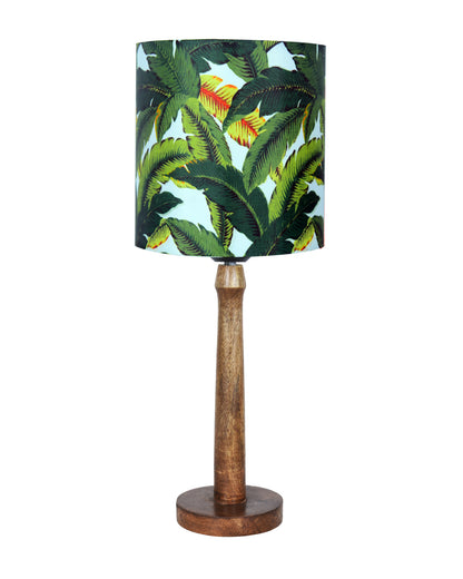 Modern Table Lamp, Wooden Base Modern Fabric Lampshade for Home Office Cafe Restaurant, Nordic Stick,