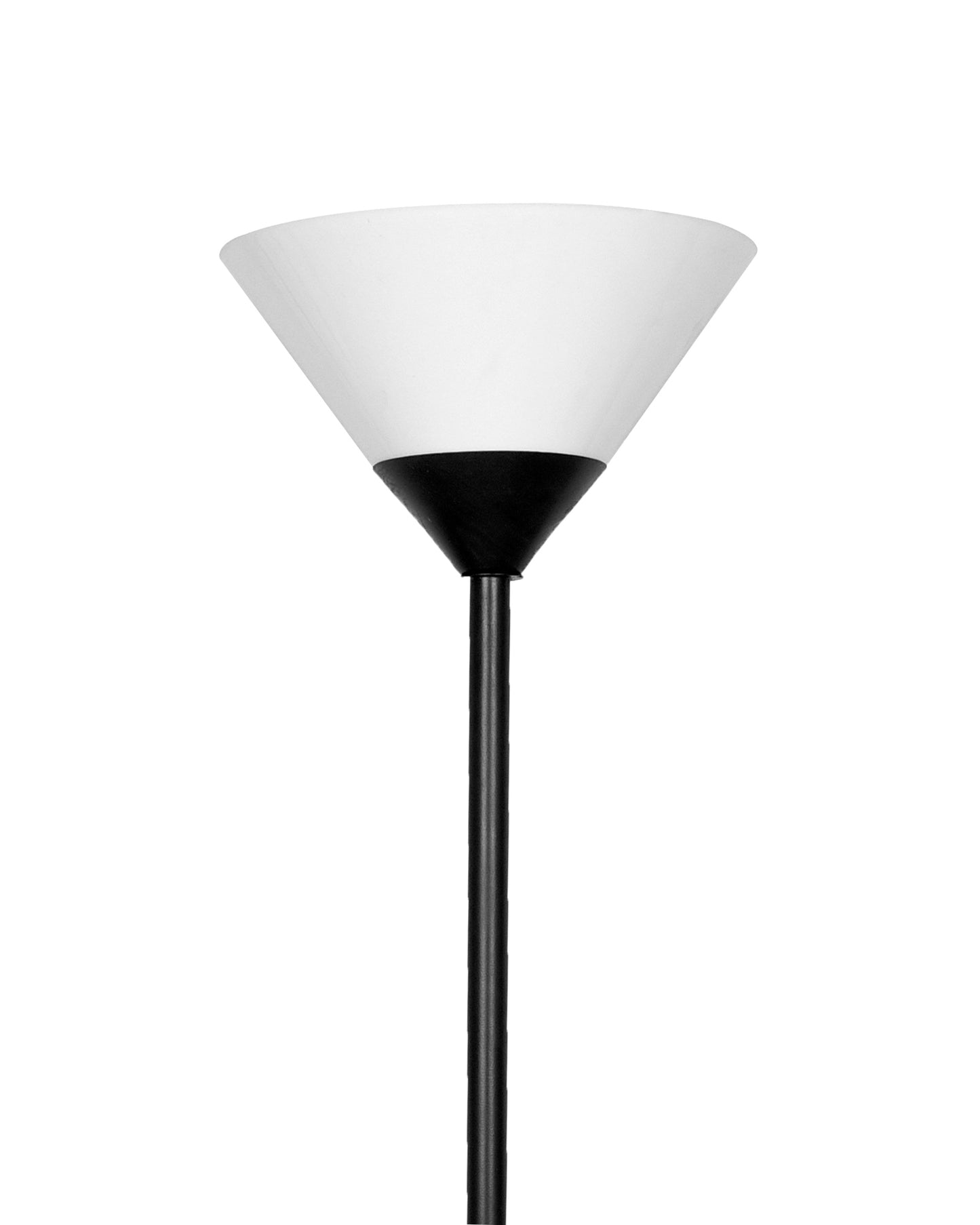 Sky Inverted Standing Lamps with Acrylic Shade,Modern Floor Lamp for Living Room, Bedrooms, Office  Straight Black