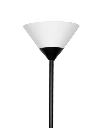 Sky Inverted Standing Lamps with Acrylic Shade,Modern Floor Lamp for Living Room, Bedrooms, Office  Straight Black