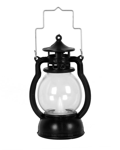 3 pcs Flameless and Smokeless Acrylic Antique LED Lantern Hurricane Lamp and Wall Hanging Led Candle Light for Home,Living Room for Diwali Decorations, Oil lantern, Black & White