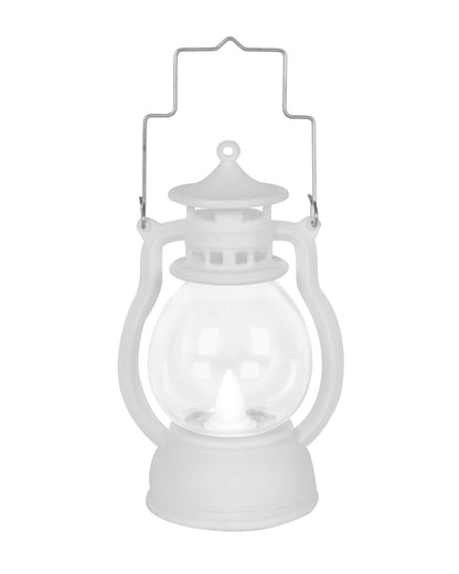 3 pcs Flameless and Smokeless Acrylic Antique LED Lantern Hurricane Lamp and Wall Hanging Led Candle Light for Home,Living Room for Diwali Decorations, Oil lantern, Black & White