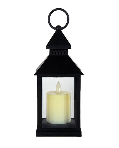 "1 Pc Flameless and Smokeless Acrylic Antique LED Hurricane Lamp Wall Hanging for Home, Living Room Corner, Bedroom, Wall Decor, Diwali Decorations, Classic, Black "