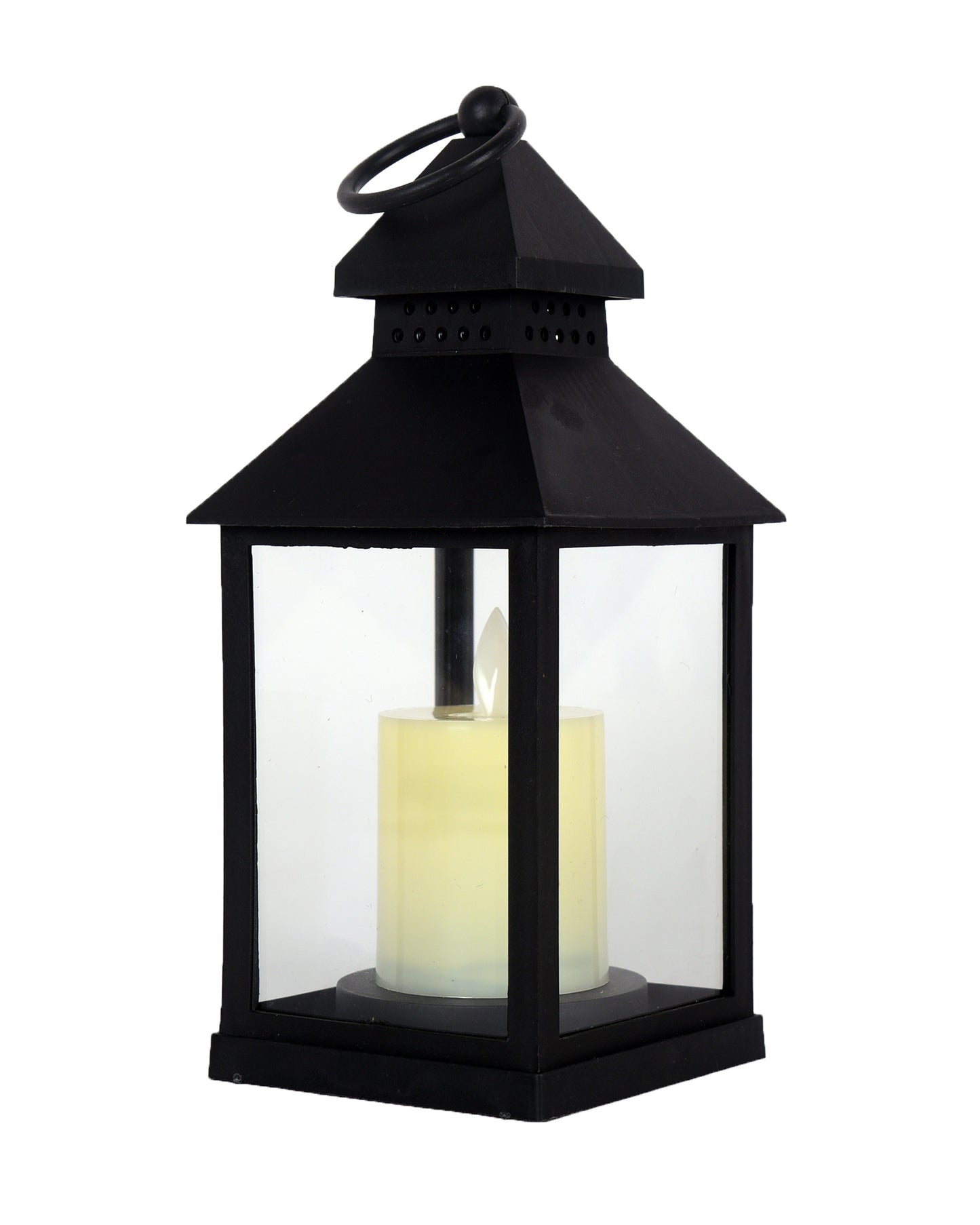 "1 Pc Flameless and Smokeless Acrylic Antique LED Hurricane Lamp Wall Hanging for Home, Living Room Corner, Bedroom, Wall Decor, Diwali Decorations, Classic, Black "