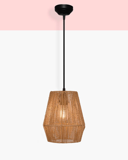 Rattan Light Fixtures Ceiling Light, Handmade Woven Cage Boho Light Fixture 11" Semi Flush Mount Light Fixture Coastal Ceiling Light for Hallway Kitchen Entryway Farmhouse Living Room