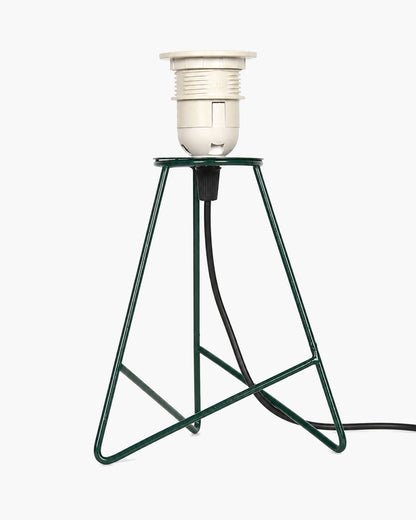 Homesake® Nordic Pleated Table Lamp with Metal Wire Tripod Base | Modern Fabric Bedside Table Lamp, E27 Holder, Decorative Desk Light for Bedroom, Living Room, Study, Office & Home Décor