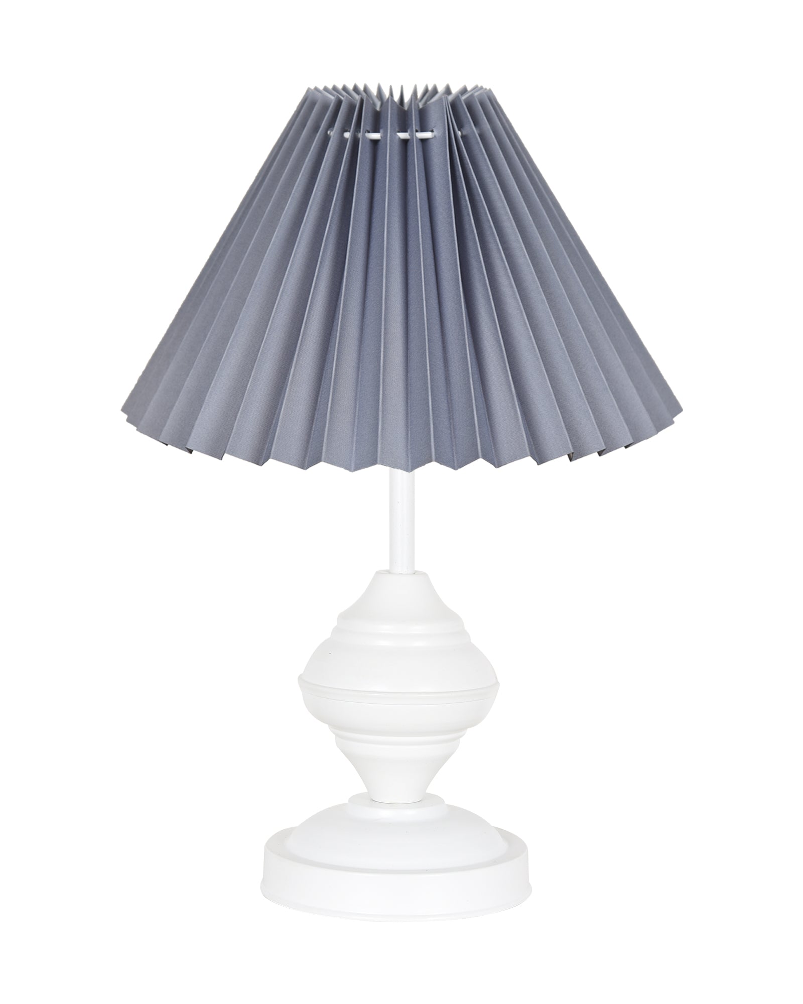 Farmhouse Matt Table Lamp for Bedroom, White Modern Bedside Lamps for Living Room, Rustic Table Light for Night Stands, Dorm, Office, Home Décor