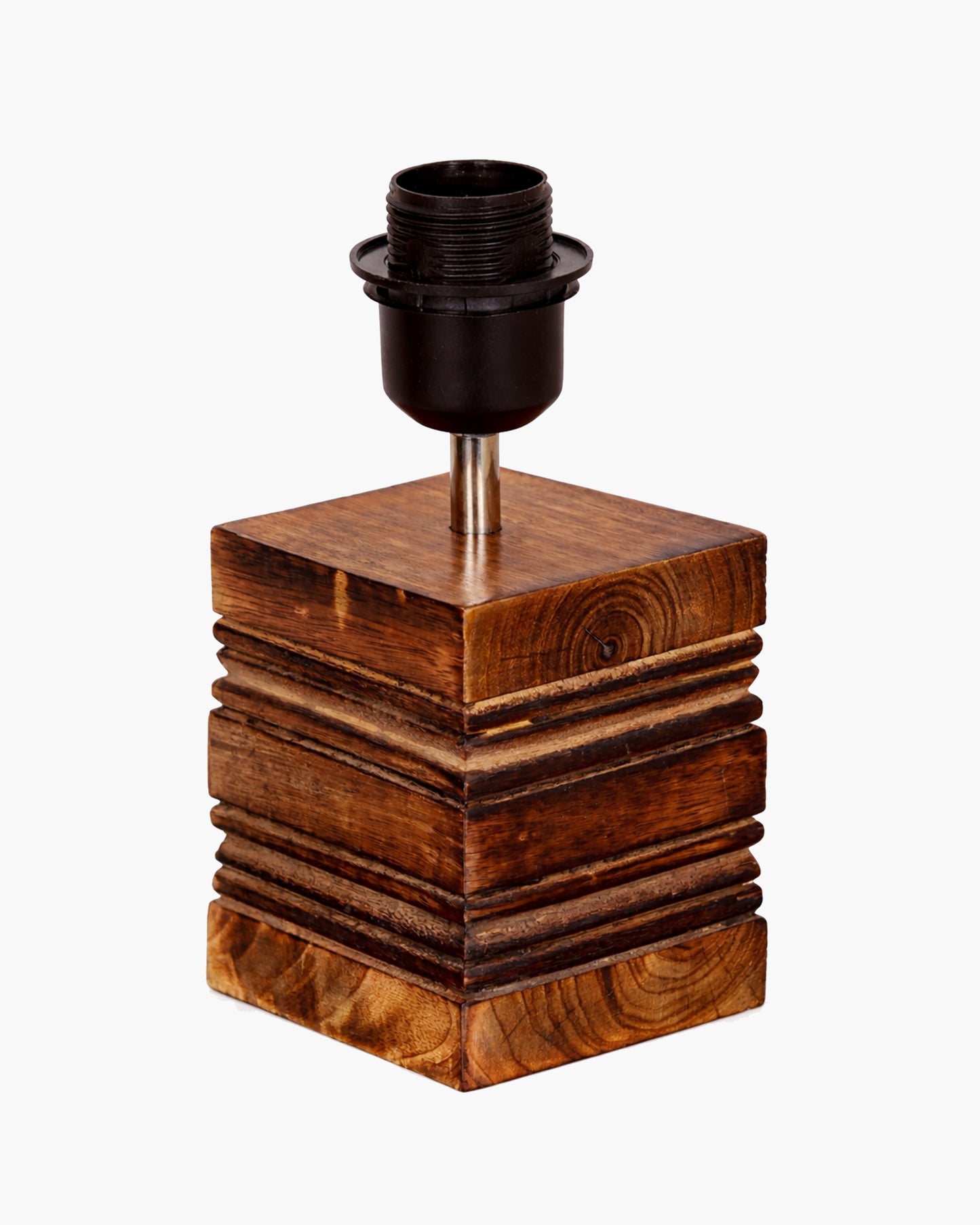 Modern Zen Wooden Lampshade Nightstand Lamps, Antique Base E27 Creative Reading Bedside Lamps Ideal for Bedroom, Cube, Bird Cylinder