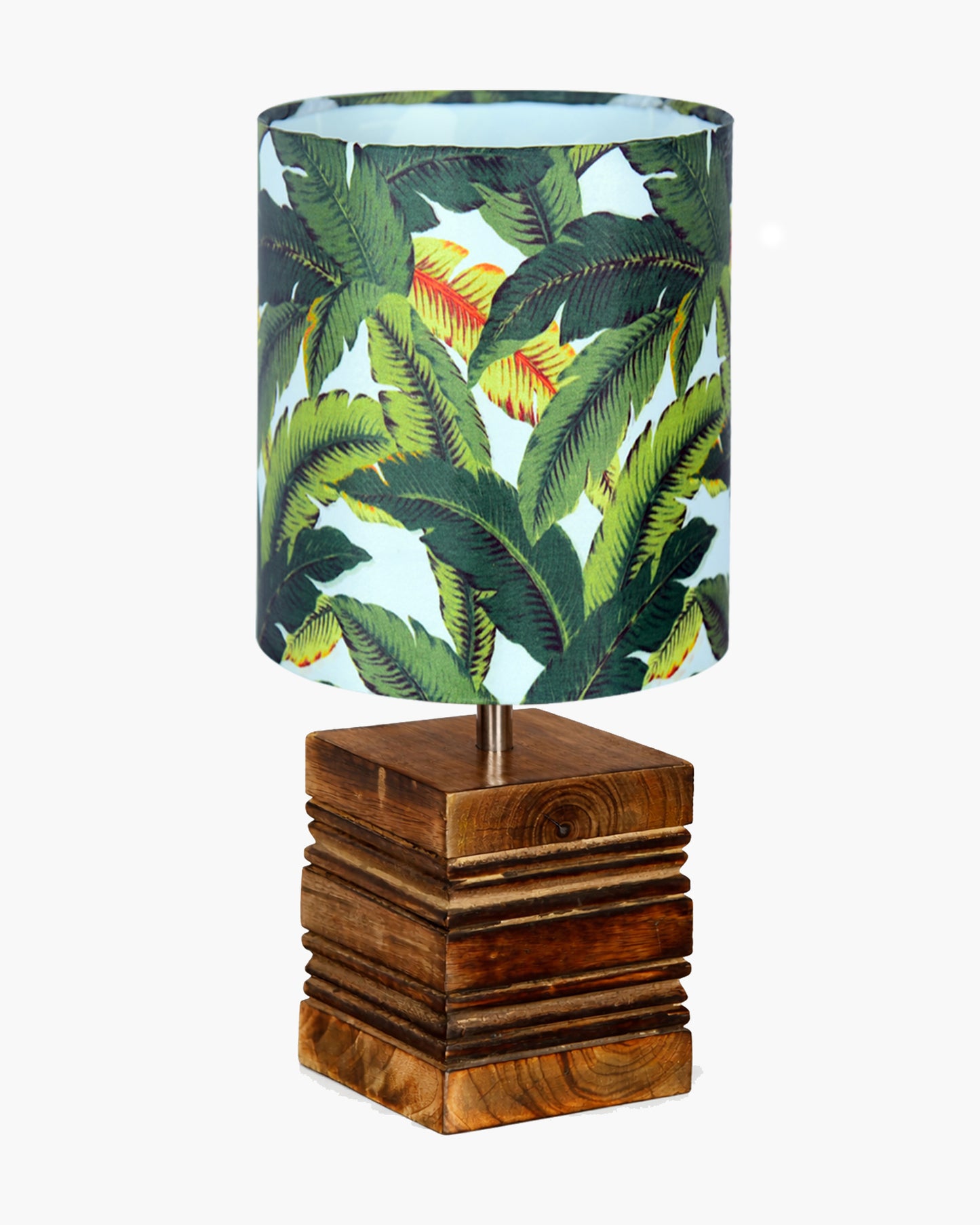 Modern Zen Wooden Lampshade Nightstand Lamps, Antique Base E27 Creative Reading Bedside Lamps Ideal for Bedroom, Cube, Bird Cylinder