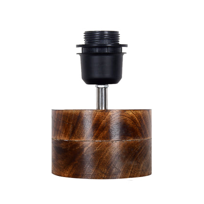Modern Zen Wooden Lampshade Nightstand Lamps, Antique Base E27 Creative Reading Bedside Lamps Ideal for Bedroom, Rustic Cylinder, Bird Cylinder