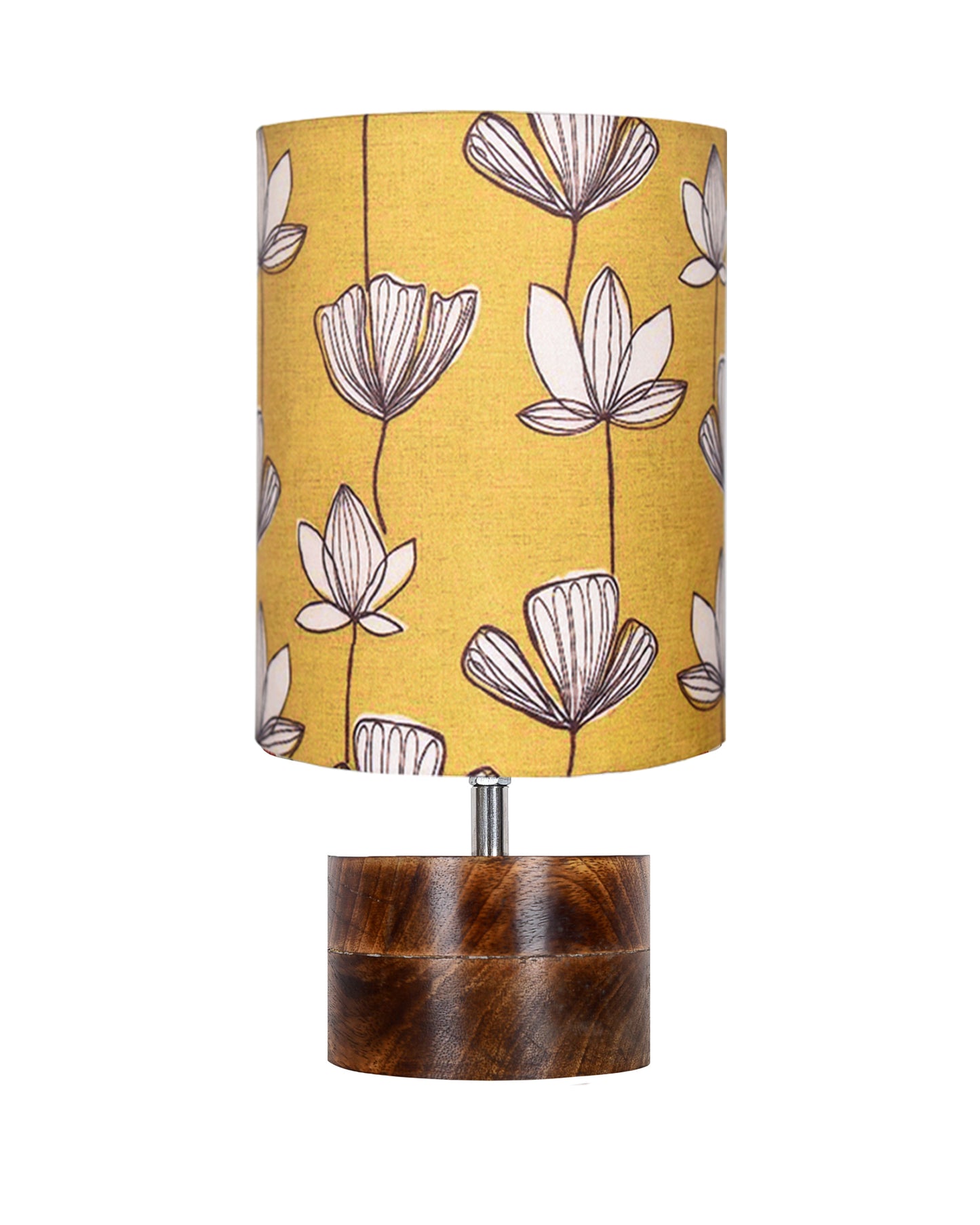 Modern Zen Wooden Lampshade Nightstand Lamps, Antique Base E27 Creative Reading Bedside Lamps Ideal for Bedroom, Rustic Cylinder, Bird Cylinder