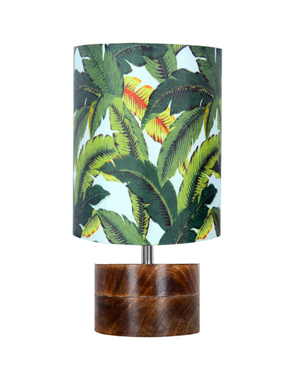 Modern Zen Wooden Lampshade Nightstand Lamps, Antique Base E27 Creative Reading Bedside Lamps Ideal for Bedroom, Rustic Cylinder, Bird Cylinder