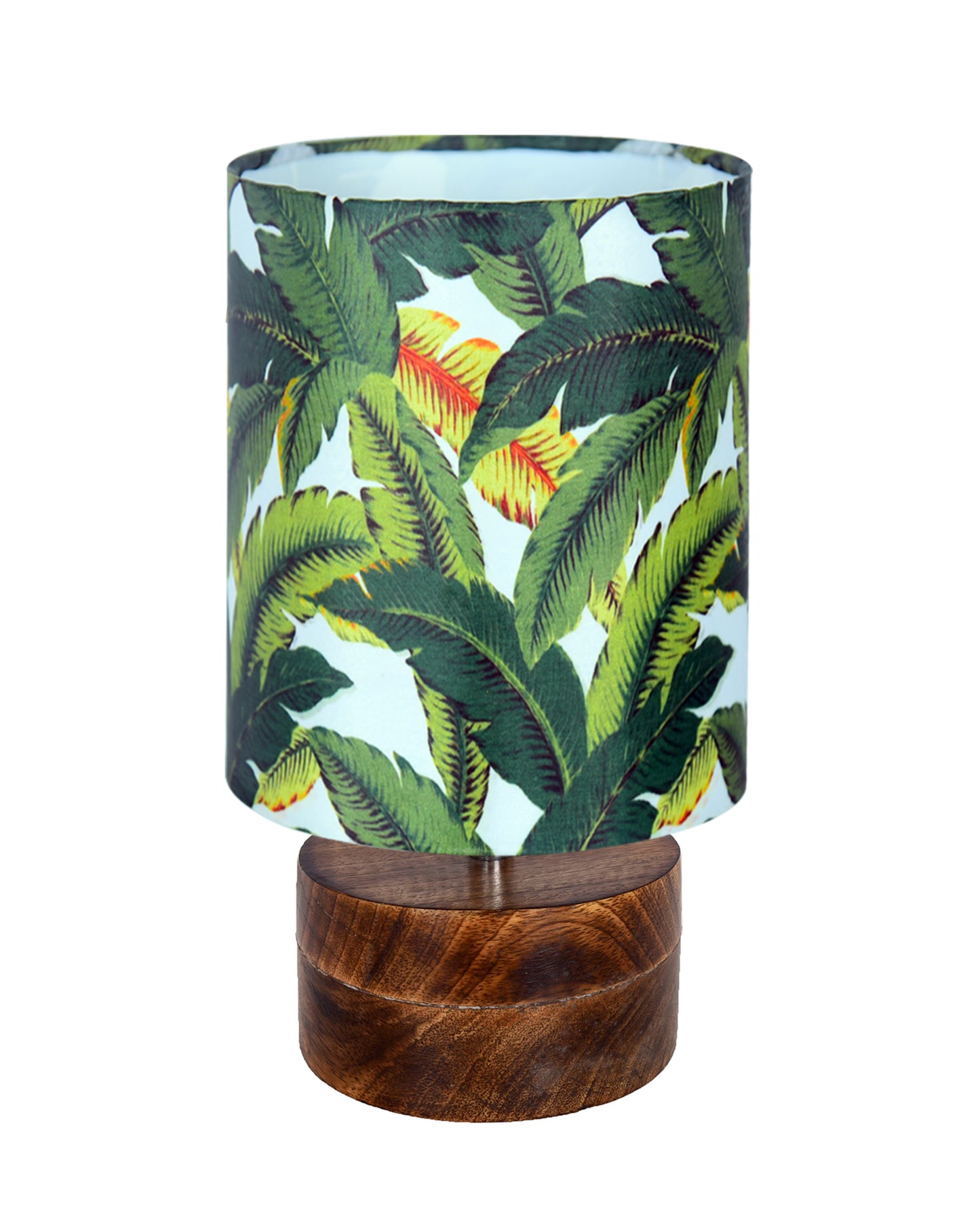 Modern Zen Wooden Lampshade Nightstand Lamps, Antique Base E27 Creative Reading Bedside Lamps Ideal for Bedroom, Rustic Cylinder, Bird Cylinder