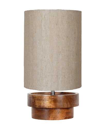 Modern Zen Wooden Lampshade Nightstand Lamps, Antique Base E27 Creative Reading Bedside Lamps Ideal for Bedroom, Concentric, Bird Cylinder