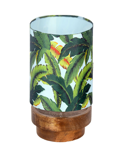 Modern Zen Wooden Lampshade Nightstand Lamps, Antique Base E27 Creative Reading Bedside Lamps Ideal for Bedroom, Concentric, Bird Cylinder