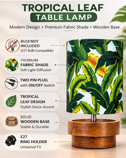 Modern Zen Wooden Lampshade Nightstand Lamps, Antique Base E27 Creative Reading Bedside Lamps Ideal for Bedroom, Concentric, Bird Cylinder