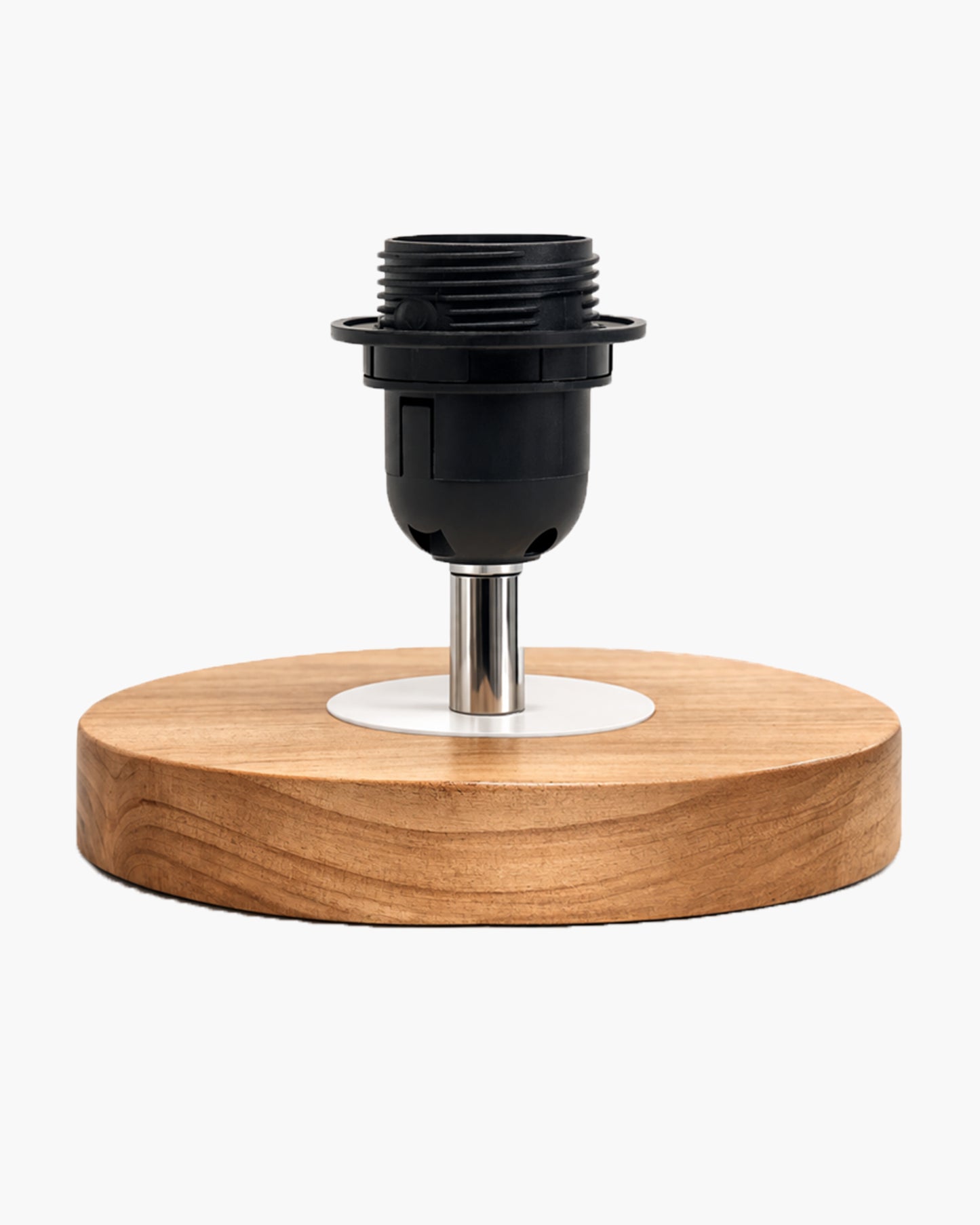 Pine Wooden Table Lamp for Bedroom, Indian Art Linen Cylinder Shade Bedside Lamp, Mini Desk Nightstand Lamp for Living Room Decoration, Home Décor & Gift, Warm Ambient Light