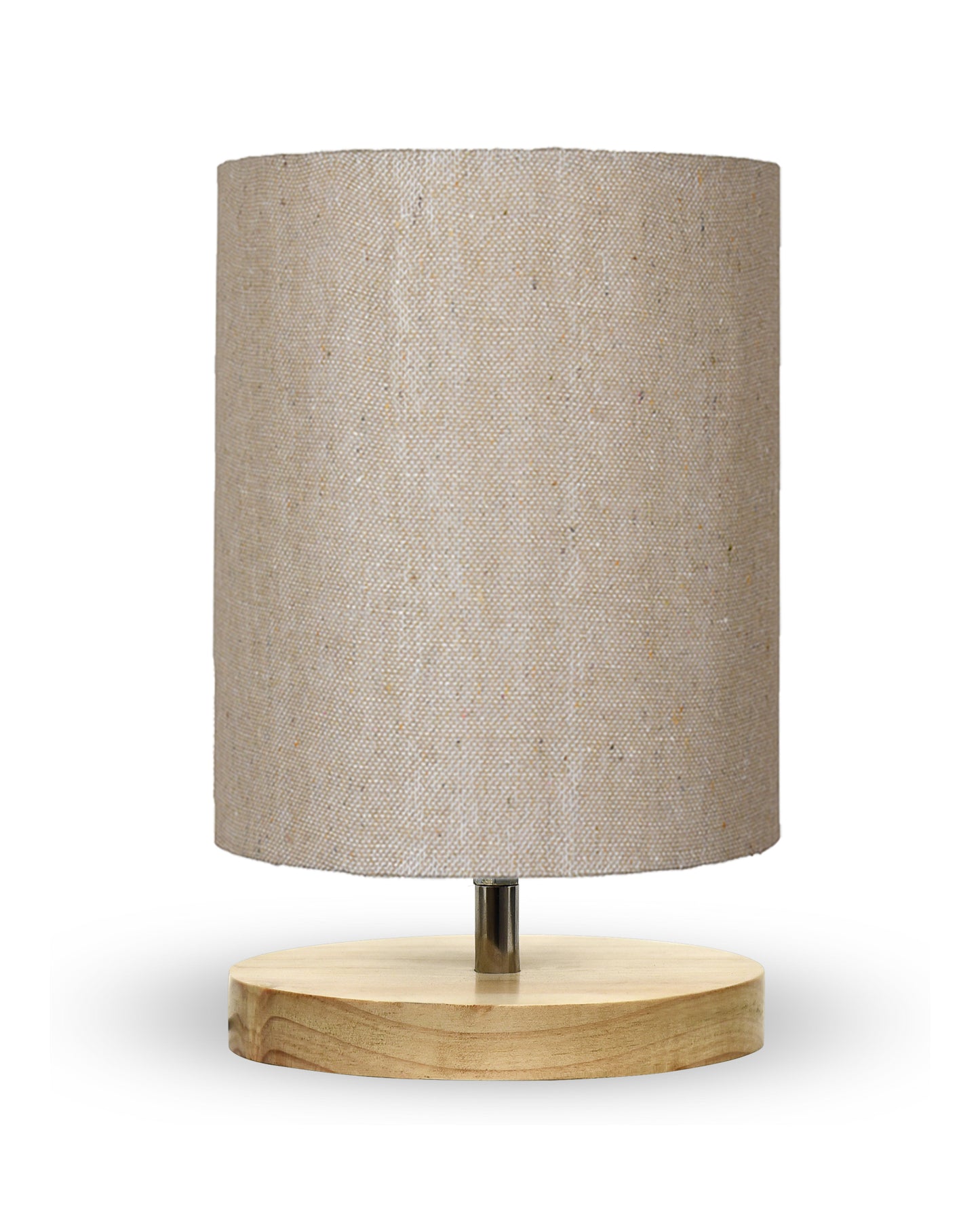 Pine Table Lamp-Wooden Bedside Lamp Simple Bedroom Light Linen Shade Mini Desk Lamp Nightstand Lamp for Bedroom,Living Room,Gift, Bird Cylinder
