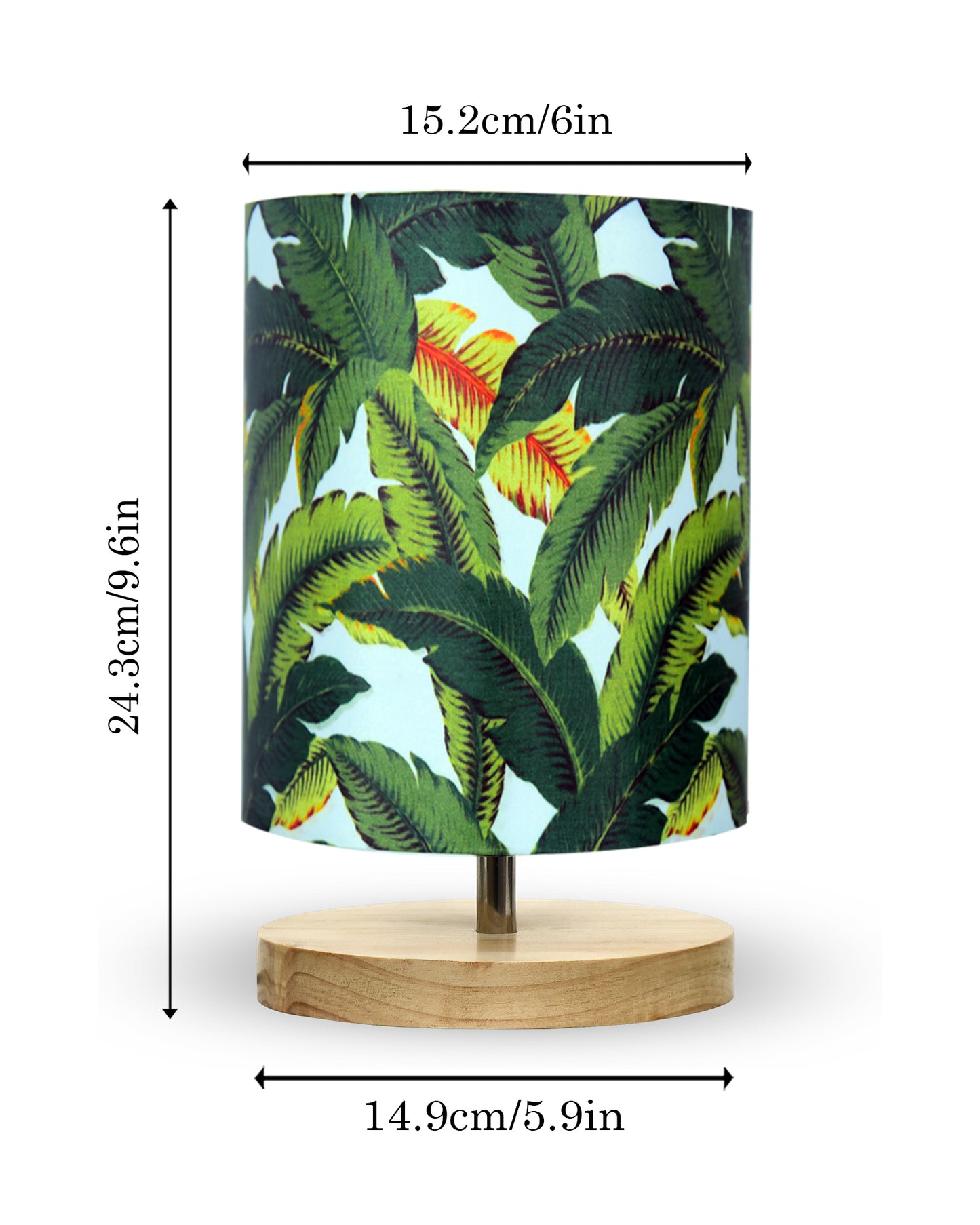 Pine Table Lamp-Wooden Bedside Lamp Simple Bedroom Light Linen Shade Mini Desk Lamp Nightstand Lamp for Bedroom,Living Room,Gift, Bird Cylinder