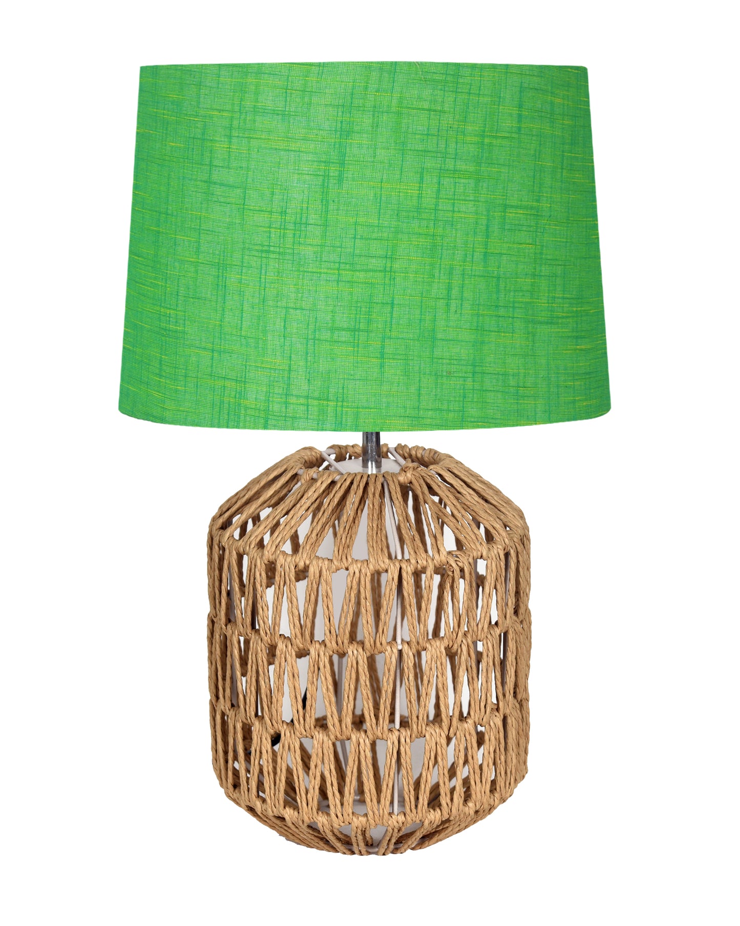Seagrass Weave Table Lamp Coastal Cottage Bedside Desk Nightstand Lamp for Bedroom Living Room Office College Bookcase Natural Handmade Oval, Bird Drum