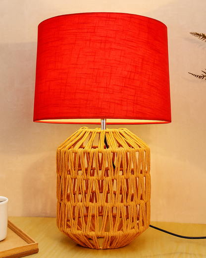 Seagrass Weave Table Lamp Coastal Cottage Bedside Desk Nightstand Lamp for Bedroom Living Room Office College Bookcase Natural Handmade Oval, Bird Drum