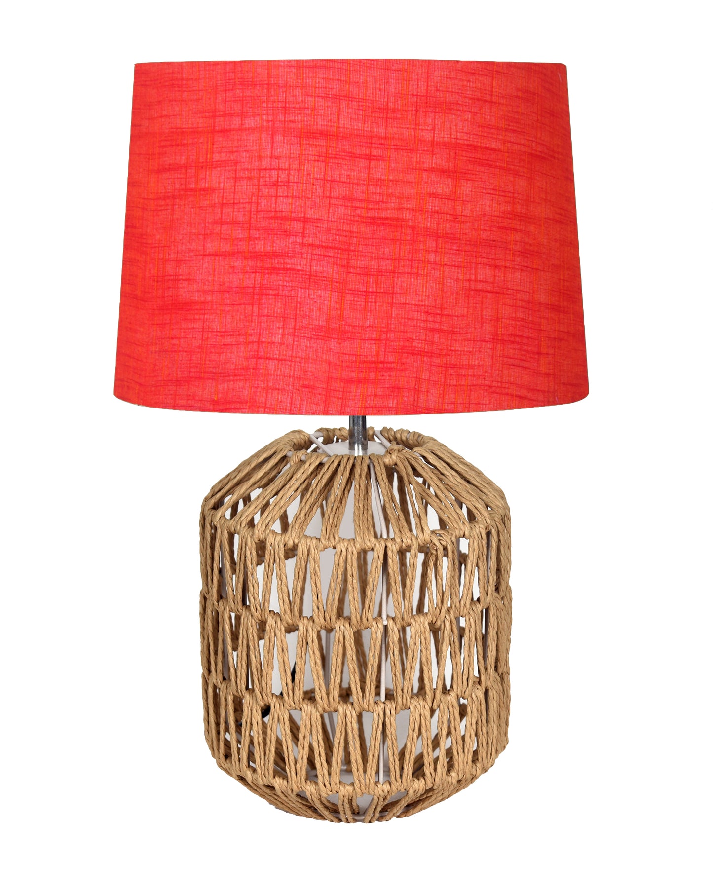 Seagrass Weave Table Lamp Coastal Cottage Bedside Desk Nightstand Lamp for Bedroom Living Room Office College Bookcase Natural Handmade Oval, Bird Drum