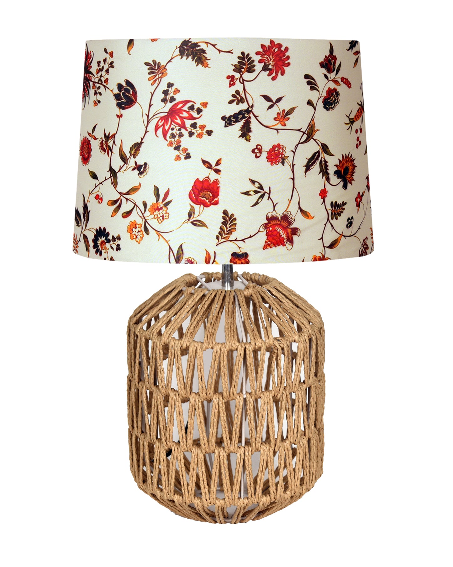 Seagrass Weave Table Lamp Coastal Cottage Bedside Desk Nightstand Lamp for Bedroom Living Room Office College Bookcase Natural Handmade Oval, Bird Drum