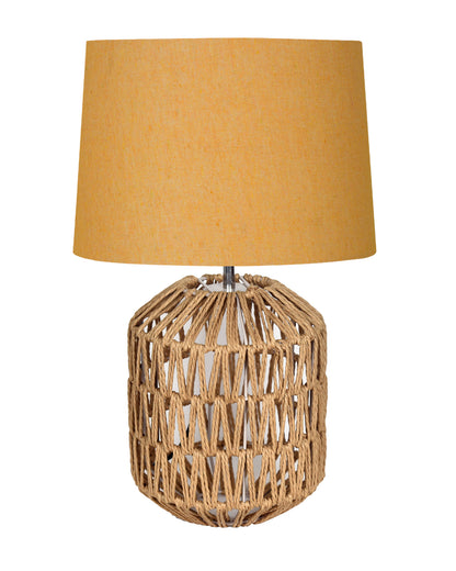 Seagrass Weave Table Lamp Coastal Cottage Bedside Desk Nightstand Lamp for Bedroom Living Room Office College Bookcase Natural Handmade Oval, Bird Drum
