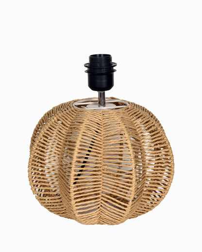 Seagrass Weave Table Lamp Coastal Cottage Bedside Desk Nightstand Lamp for Bedroom Living Room Office College Bookcase Natural Handmade Sphere, Bird Drum