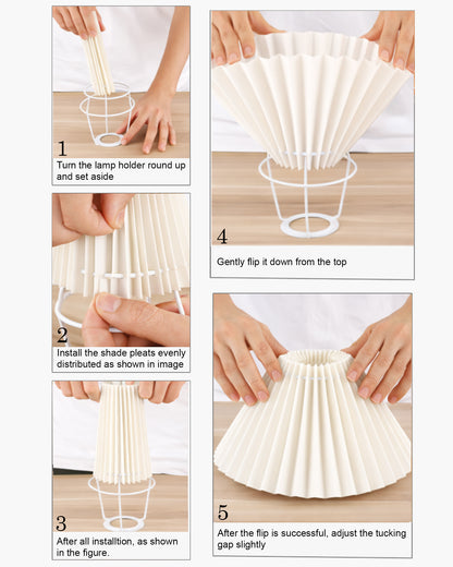 Homesake® White Twister Wood Table lamp, Rustic Farmhouse Solid Wood for Bedroom & Living Room | Home Decor Lighting | Modern Design Bedside Lamp with Fabric Shade