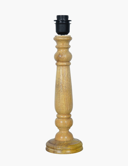 Mable Rustic Wood Table Lamp, Industrial Bedside Living Room Light, Khadi Drum Shade