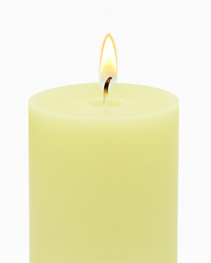 Pillar Candles Set of 3, Width 2" High 2" 4" 6" Large Paraffin Soy Wax Pillar Candles Aesthetic Modern Home Decor for Bathroom Living Room Diwali Gifts (Pink)