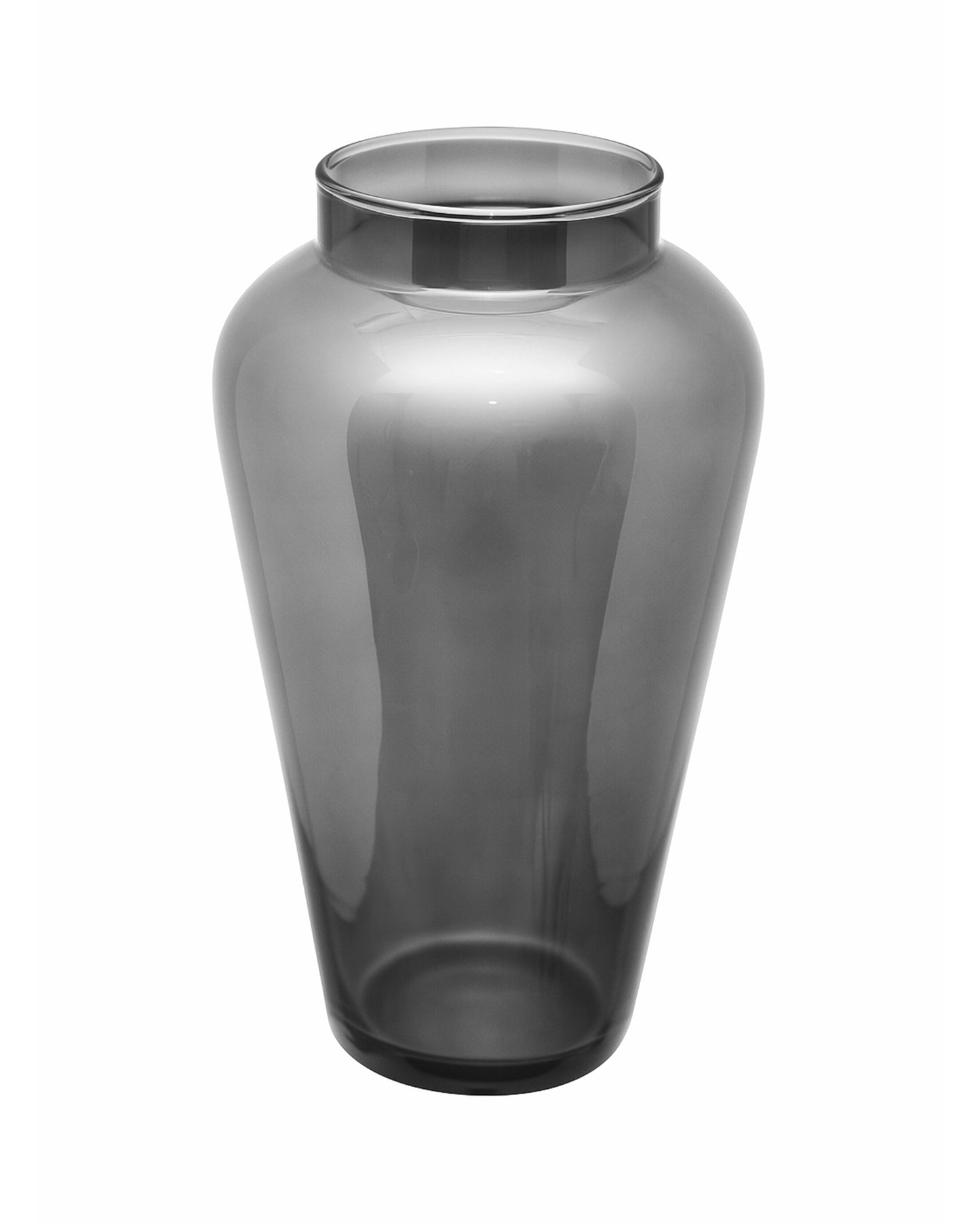 Pitcher Flower Vase for Flower Plants Glass Vase Pot for Living Room Home Decor Dining Table Decoration Water Plants Bedroom Hall Aesthetic House Warming Gift, Classic Urn, Smoky