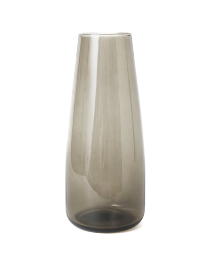 Flower Vase for Plants Flowers Glass Vase Pot for Living Room Water Plants (Gold, 22.8 cm X 6.3 cm X 7.6 cm) Home Decor Dining Table Hall Aesthetic House Warming Gift Decoration Bedroom, Amber Slim Taper