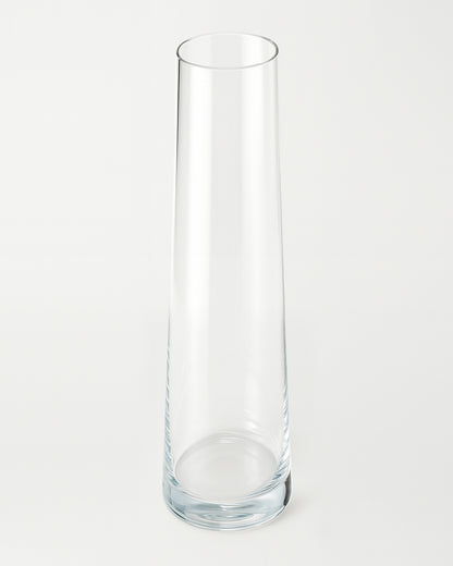 Glass Vase for Plants Flowers (Transparent, 29 cm X 8 cm) - Living Room Glass Vase Pot for Water Plants Home Décor Dining Table Decoration Bedroom Hall Aesthetic House Warming Gift, Stem Vase