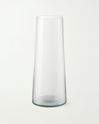 Glass Vase for Plants Flowers (Transparent, 29 cm X 8 cm) - Living Room Glass Vase Pot for Water Plants Home Décor Dining Table Decoration Bedroom Hall Aesthetic House Warming Gift, Stem Vase