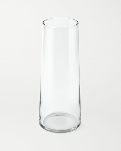 Glass Vase for Plants Flowers (Transparent, 29 cm X 8 cm) - Living Room Glass Vase Pot for Water Plants Home Décor Dining Table Decoration Bedroom Hall Aesthetic House Warming Gift, Stem Vase
