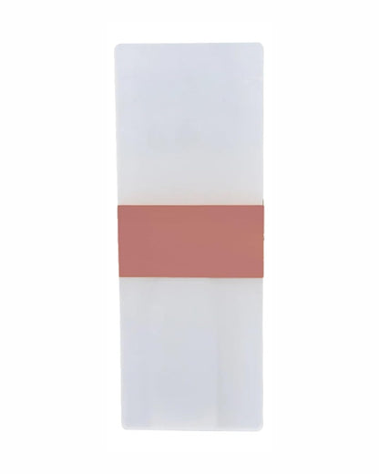 Modern LED Acrylic Wall Light for Living Room | Frosted Panel Sconce Vertical Panel Wall Mounted – Warm White, Indoor Decorative Lighting, Rectangle, Rose Gold