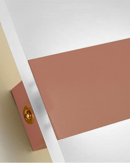 Modern LED Acrylic Wall Light for Living Room | Frosted Panel Sconce Vertical Panel Wall Mounted – Warm White, Indoor Decorative Lighting, Rectangle, Rose Gold