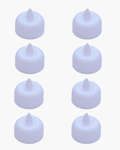 LED Tealight Candles – Warm White Flickering Flameless Lights for Home Décor, Diwali, Weddings & Parties, Battery Operated (Pack of 4)