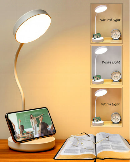 Desk Lamp Rechargeable Battery Operated Level Brightness Study